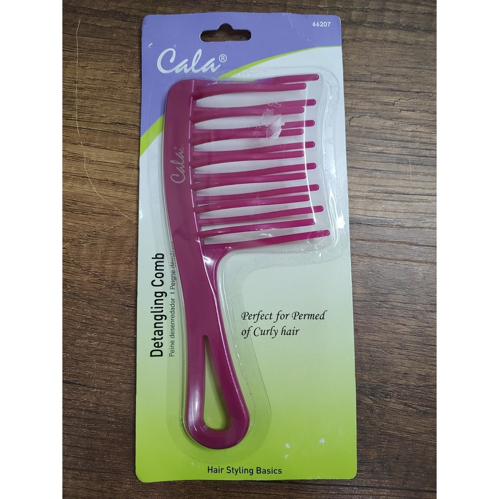 Cala Pink detangling hair comb NOS B4